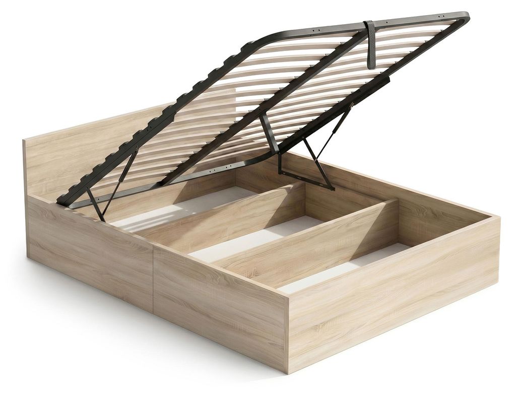 Letto con contenitore 140x200 cm rete sollevabile in Immagine del prodotto 