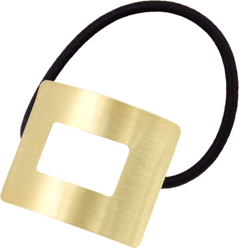 Haargummi mit goldener Manschette Geometrisch Elegant