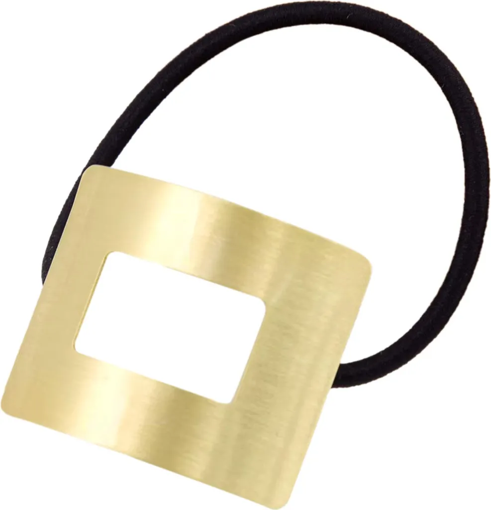 Elastico Capelli Oro Geometrico Bracciale | Cuff Elegante per Coda