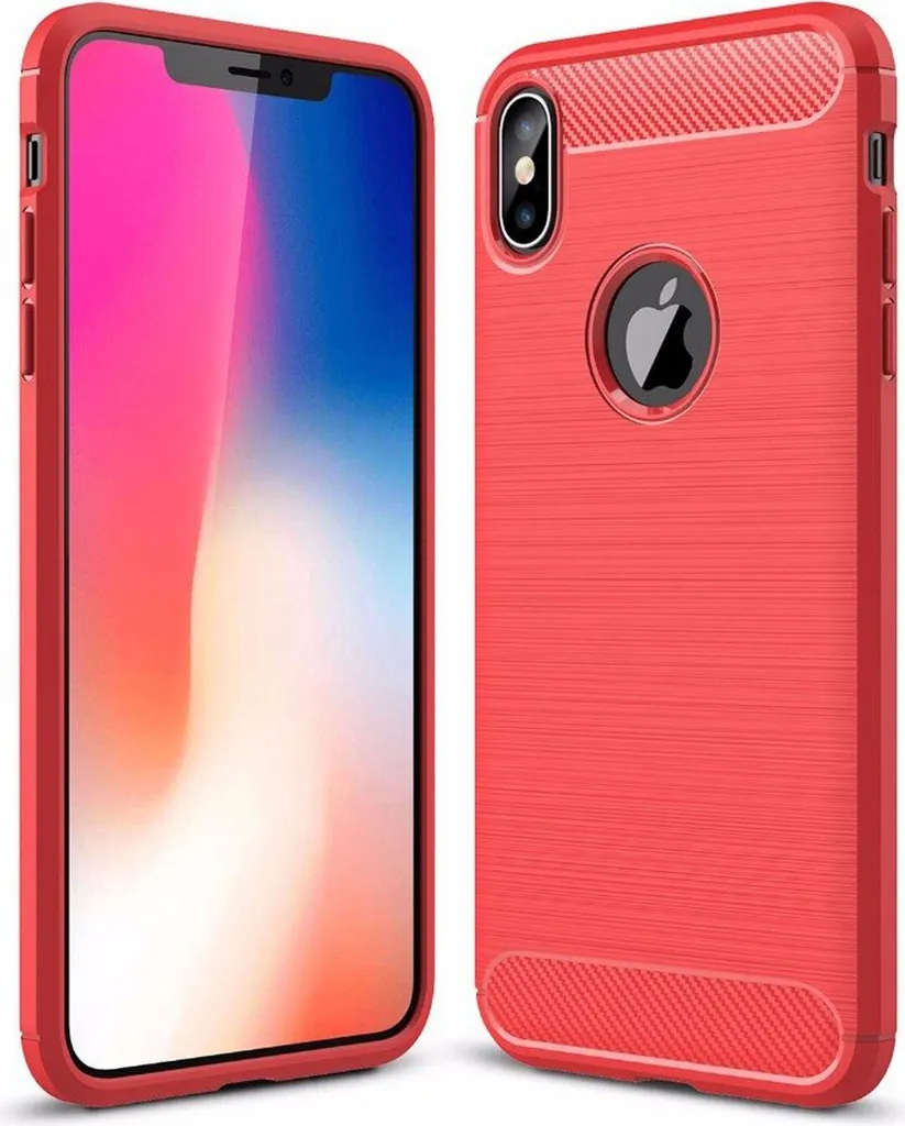 Cover iPhone XS Max TPU Rosso | Protezione Antiurto Professionale
