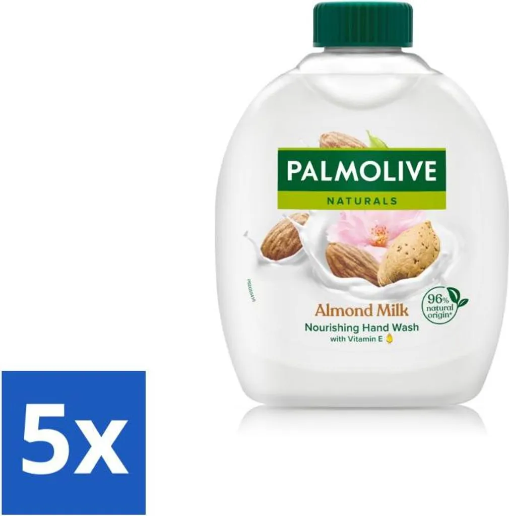 Ricarica Sapone Palmolive Latte Mandorla - 5x90g Delicato Idratante