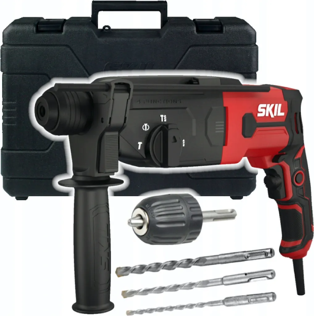 Perforateur burineur filaire Skil 850W pour maçonnerie et béton armé