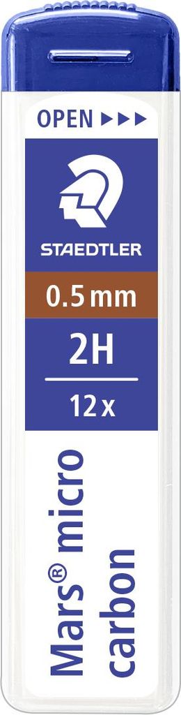 STAEDTLER Feinmine Mars micro 0,5mm 2H 12St 12 Stück