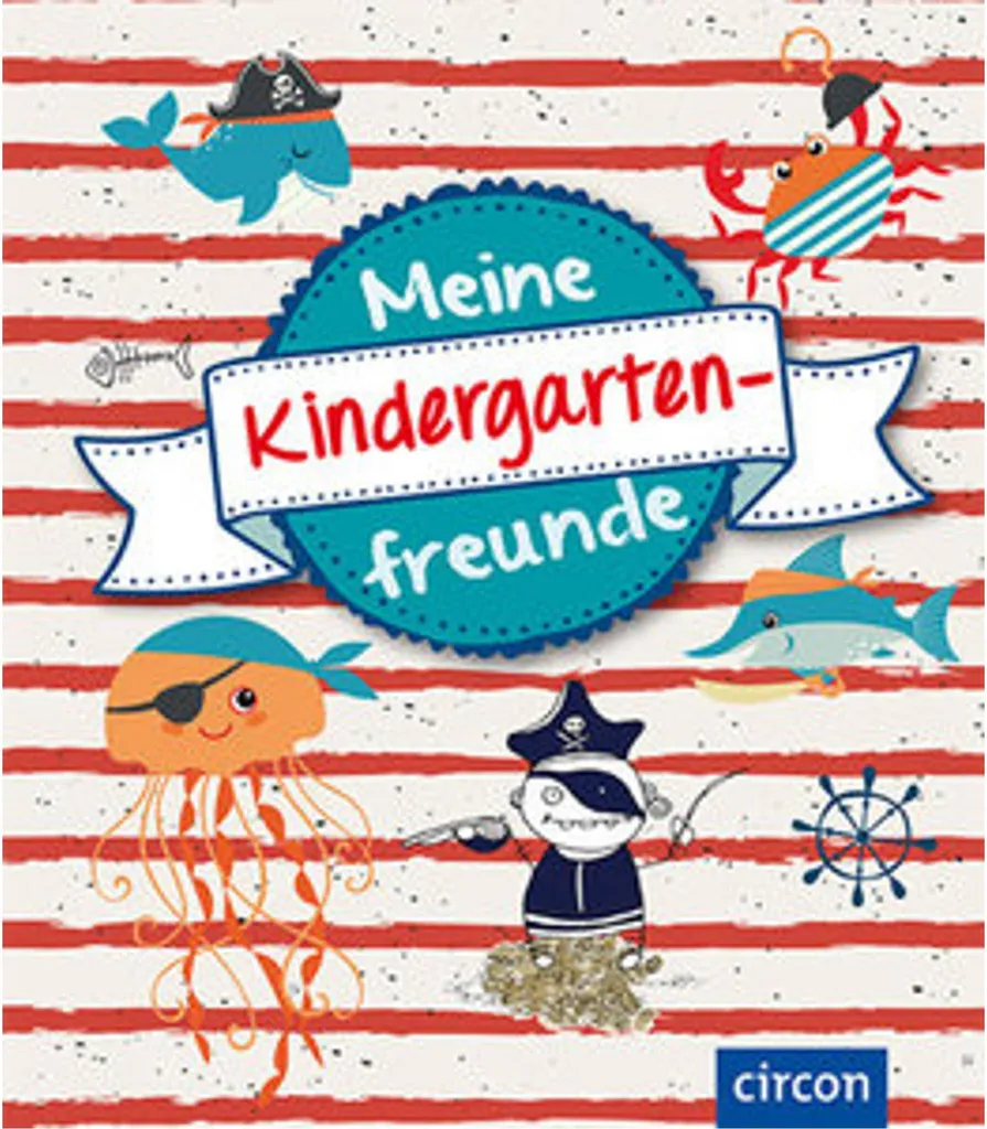 Livre Meine Kindergartenfreunde format carré avec couverture rigide