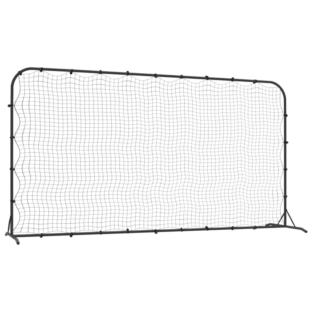 vidaXL Rebond de football noir 366x90x183 cm HDPE pour entraînement pro