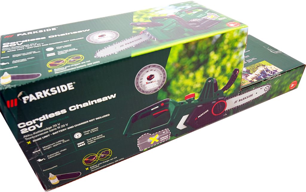 Motosega A Batteria Parkside 20V PKSA 20-Li D4 - Spada 10", Taglio Max 23 Cm, Senza Batteria - Foto 3