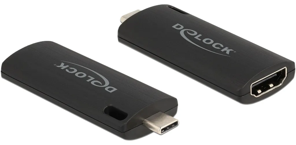 Grabber Vidéo USB-C 2.0 Delock 88309 avec Entrées S-Video et RCA Noir