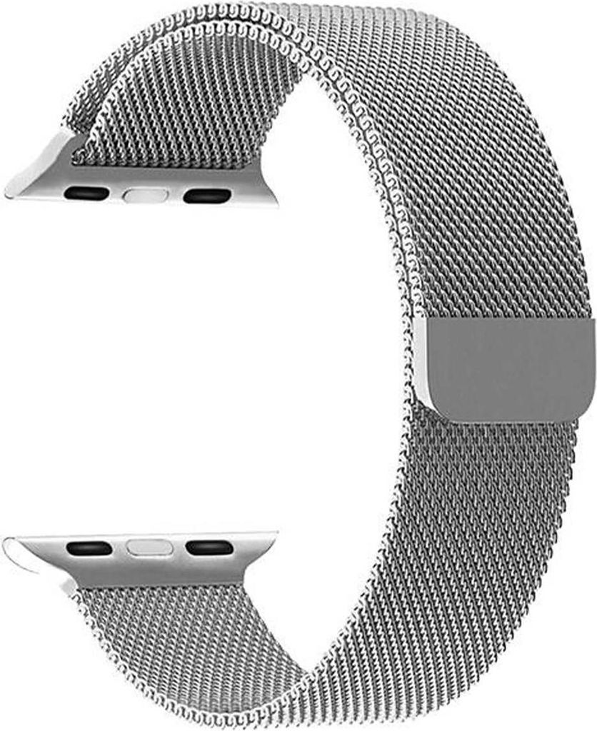 Devia, Milanaise-Armband für Apple Watch 42 / 44 / 45 / 49mm, Silber