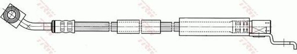 TRW PHD442 Bremsschlauch für JEEP CHEROKEE (XJ) WRANGLER II (TJ)