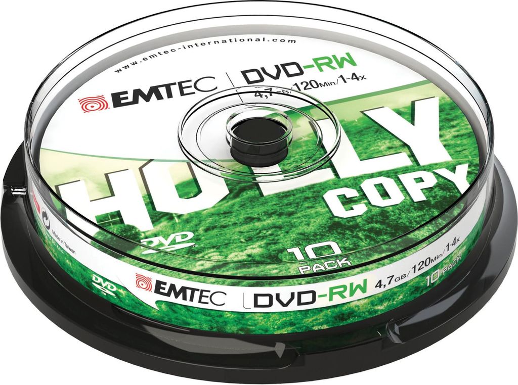 Emtec DVD-RW 4.7GB 10pcs 4x Cake Classic