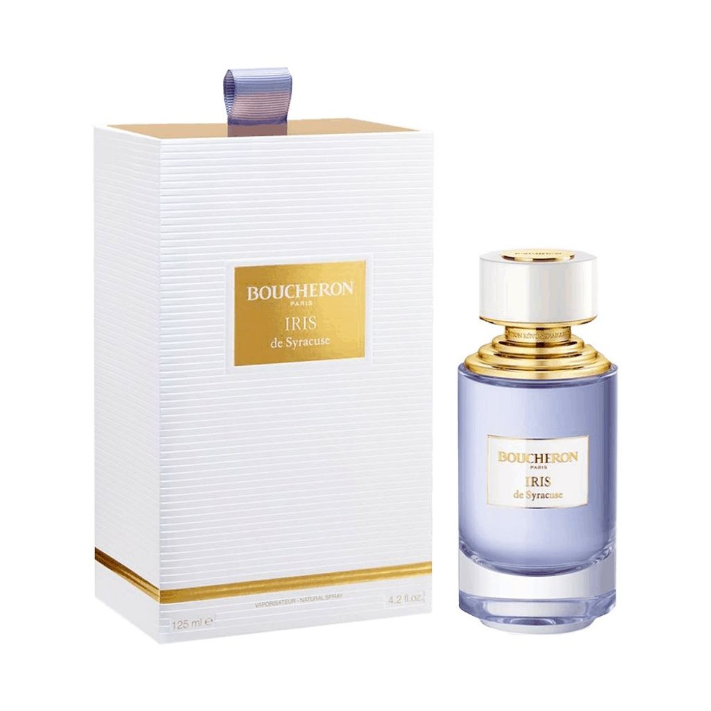 A perfume bottle and its box are displayed against a white background.