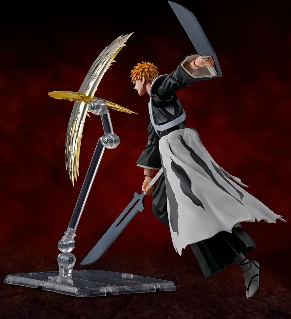 Figurine Ichigo Kurosaki Dual Zangetsu SH Figuarts Bleach de 16 cm