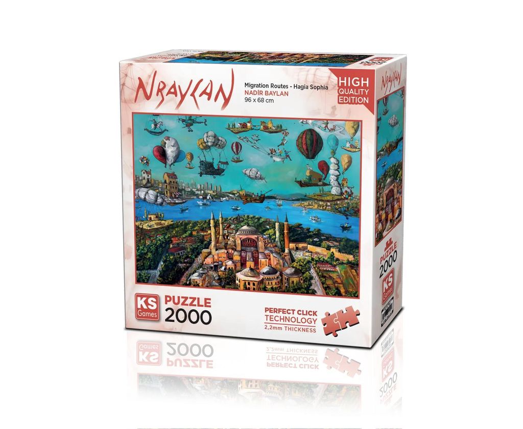 KS Games 22523 - Migrationsrouten - Hagia Sophia - 2000 Teile Puzzle für Erwachsene