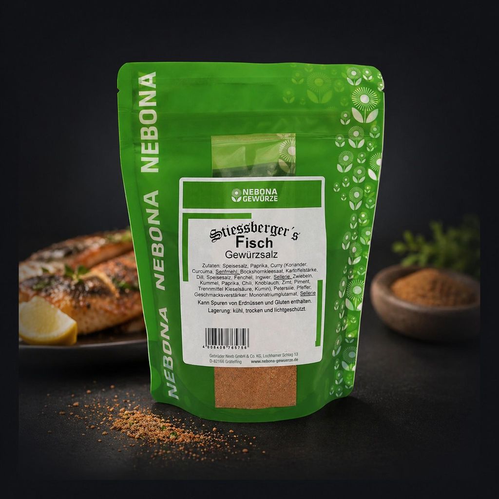 Nebona - Stiessberger´s Fisch Gewürzsalz - Fisch Produktbild 