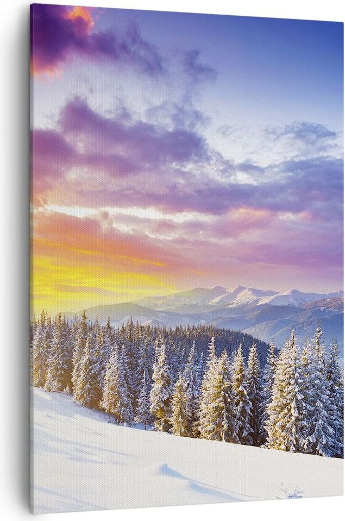 Bild auf Leinwand - Leinwandbild - Einteilig - Berge Schnee Produktbild 