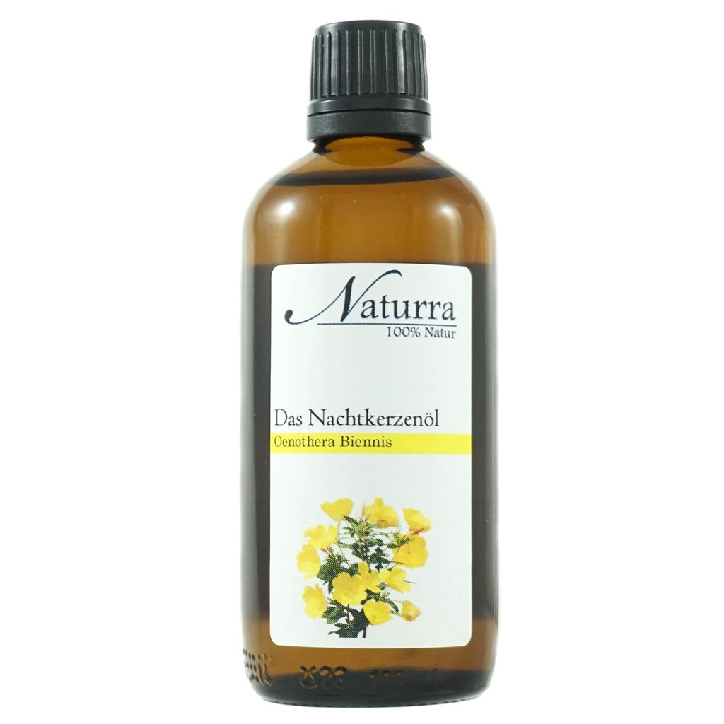 Nachtkerzenöl Bio kaltgepresst unraffiniert 100 ml – Naturra – Haut- & Haarpflege, nativ, reich an Gamma-Linolensäure, Naturkosmetik