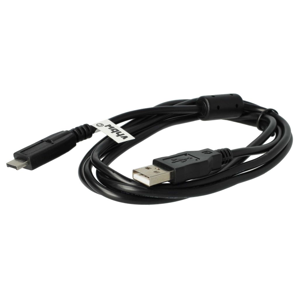vhbw USB-Kabel kompatibel mit Panasonic Lumix DMC-FZ30, DMC-FZ4, DMC-FZ3, DMC-FZ45, DMC-FZ20, DMC-FZ48 Kamera, Camcorder - Datenkabel, 14,4 cm