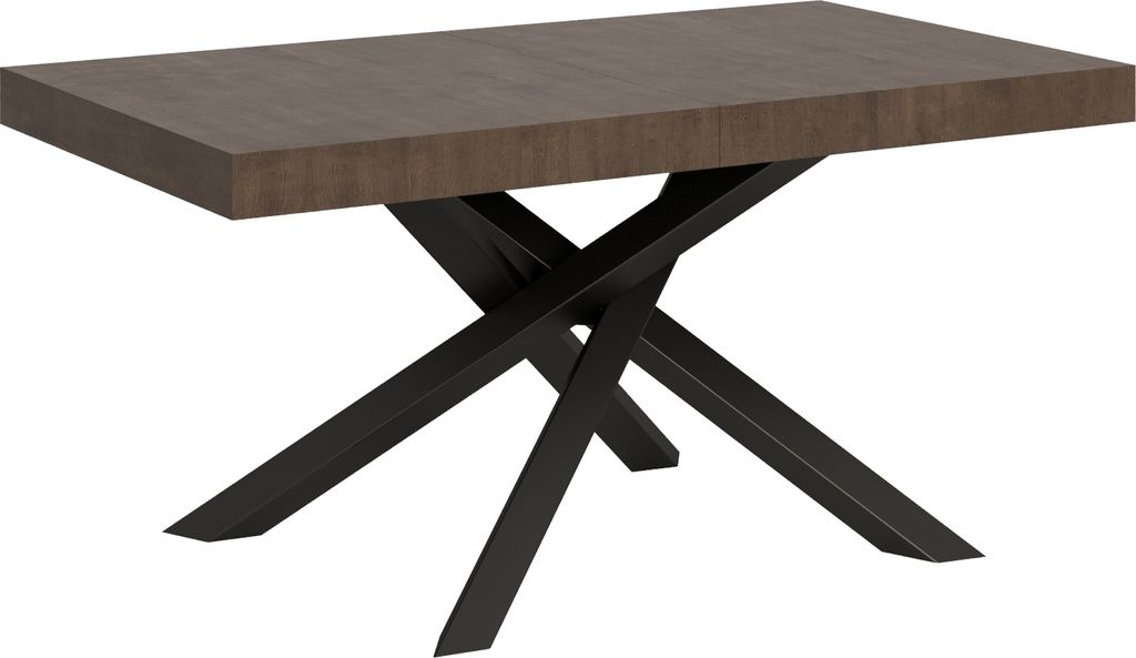 ITAMOBY - Ausziehtisch 160/264x90 cm Volantis Nussbaum Tischbeine Anthrazit
