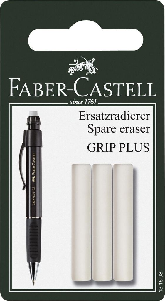 FABER-CASTELL Ersatzradierer für GRIP PLUS weiß 39 mm 3 Produktbild 