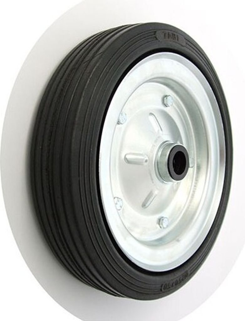 Metalen velgen met rubberbanden, reservewiel, rubber 250 mm Productafbeelding 