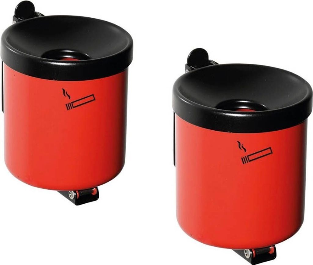 TKG Rondo junior Wandaschenbecher rot, 2 St. Produktbild 