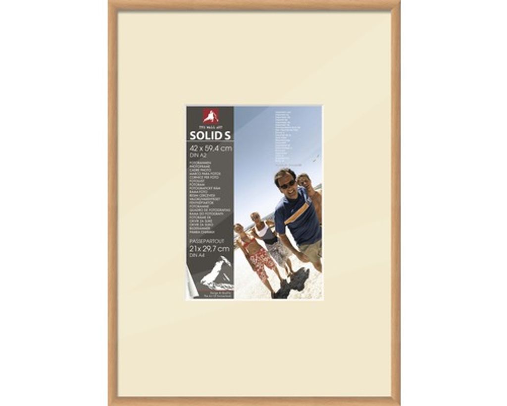 Bilderrahmen Kunststoff buche 42x59,4 cm (DIN A2) Produktbild 