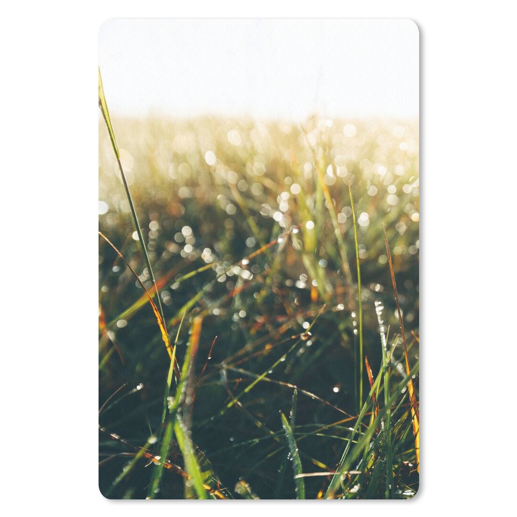 MuchoWow Mauspad Mousepad Rasenfläche - Pampasgras 18x27 cm - Mousepads - Maus Mat - Pad - Mausunterlage