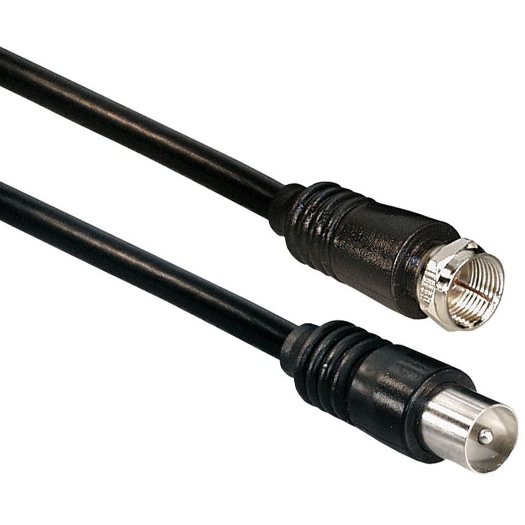 Transmedia Verbindungskabel; F-Stecker gerade - Antennenstecker gerade 9,5 mm 7,5 m, FH 2-7 S