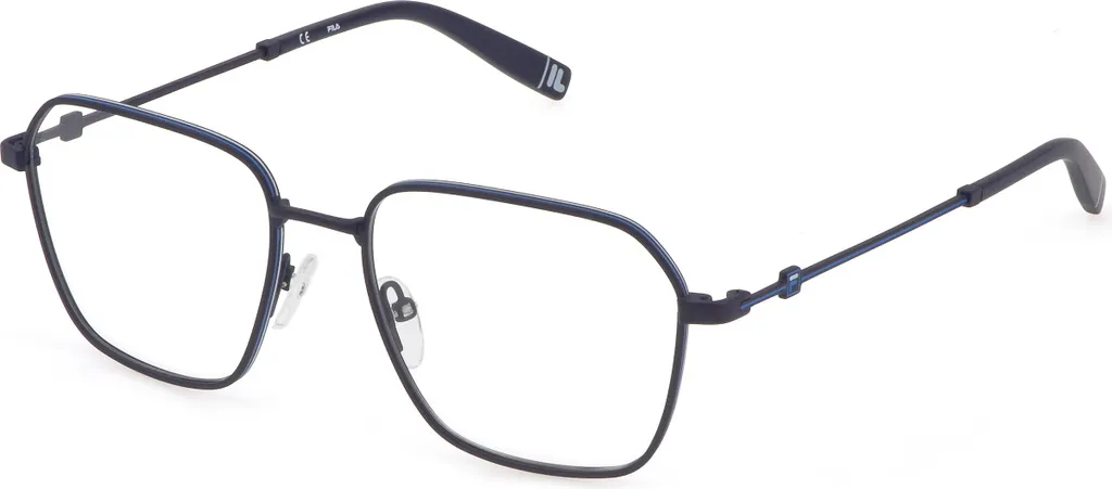 Fila VFI308 08KA Lunettes de Vue Bleu Mat 52/17/140 pour Homme et Femme