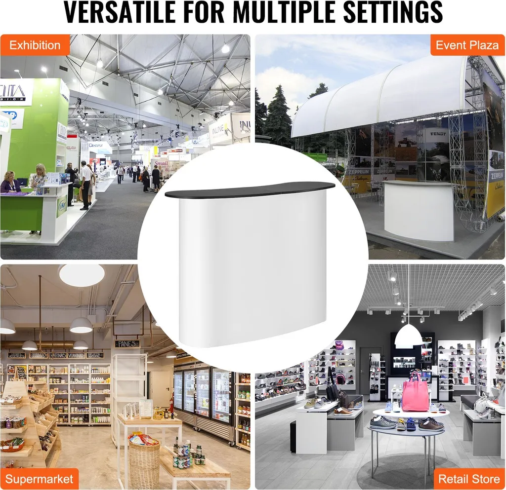 Stand d'exposition pliable 1300 mm : la solution gain de place portable