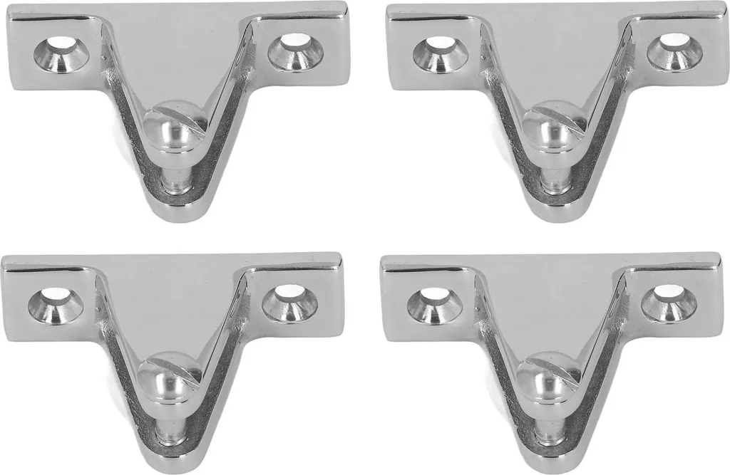 Support de Fixation Bimini en Inox 316 pour Taud de Soleil - 4 Pièces