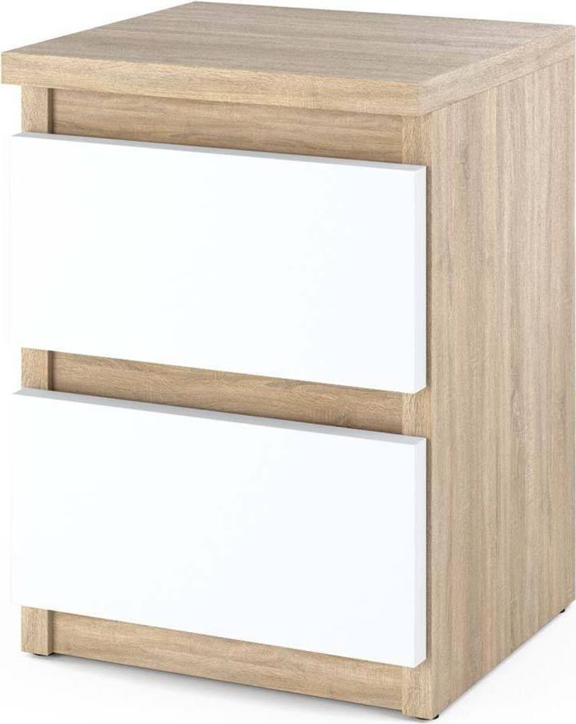 STIV Möbel | Nachttisch - Nachtschrank mit 2 Schubladen - Produktbild 1