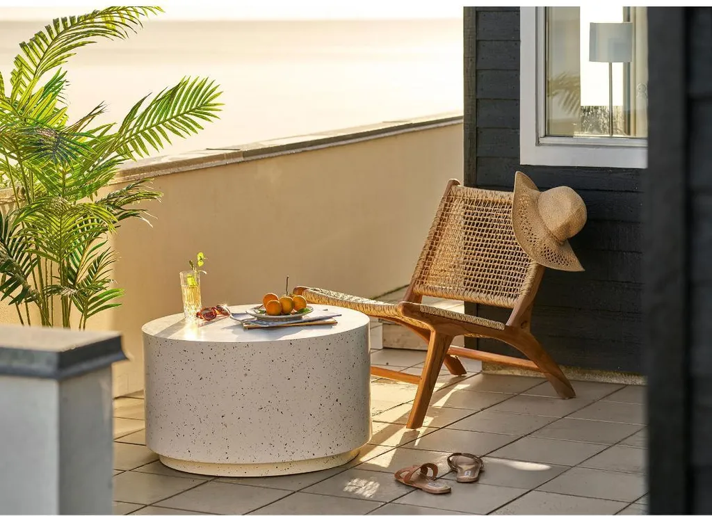 Table de jardin Ronja Ø70cm stable et résistante aux intempéries - 5