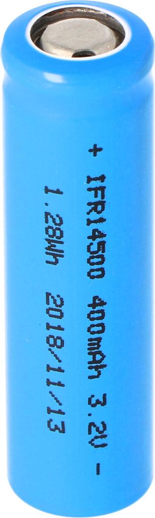 IFR14500 - 400mAh AA LiFePo4 Akku 3,2V mit Flat Top (ohne Produktbild 