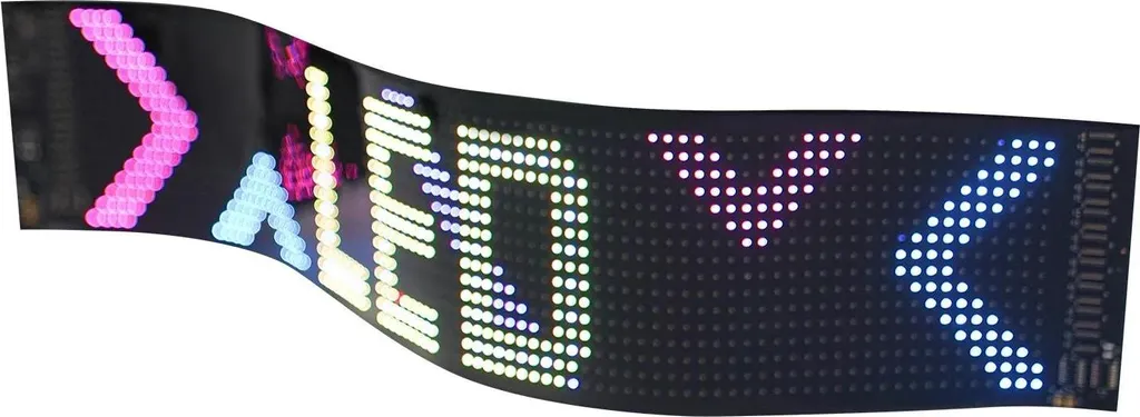 Écran LED pour Vitrine et Voiture - Afficheur Message Défilant RGB Souple