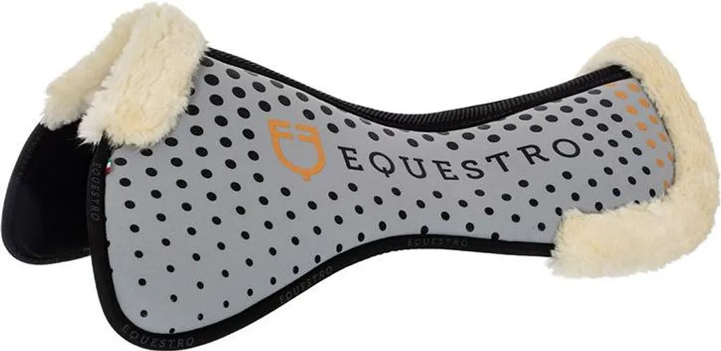 Equestro Eco Wool Memory Halfpad Gris One Size - Amortisseur de Dos