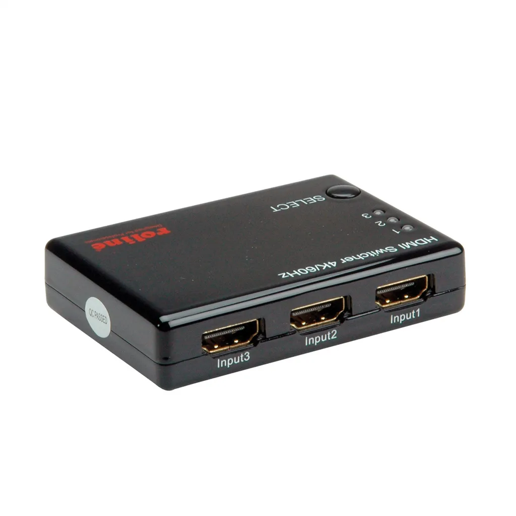 Switch HDMI 4K ROLINE boîtier 3 ports avec commutation automatique