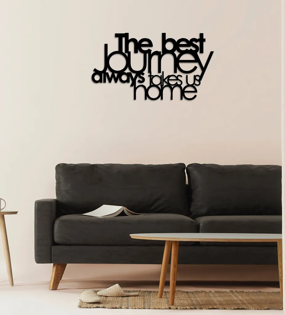 Wallity, The- TNL1364, Nero, Altre decorazioni per la casa, 70 x 40 cm, 100% metallo (Spessore: 1