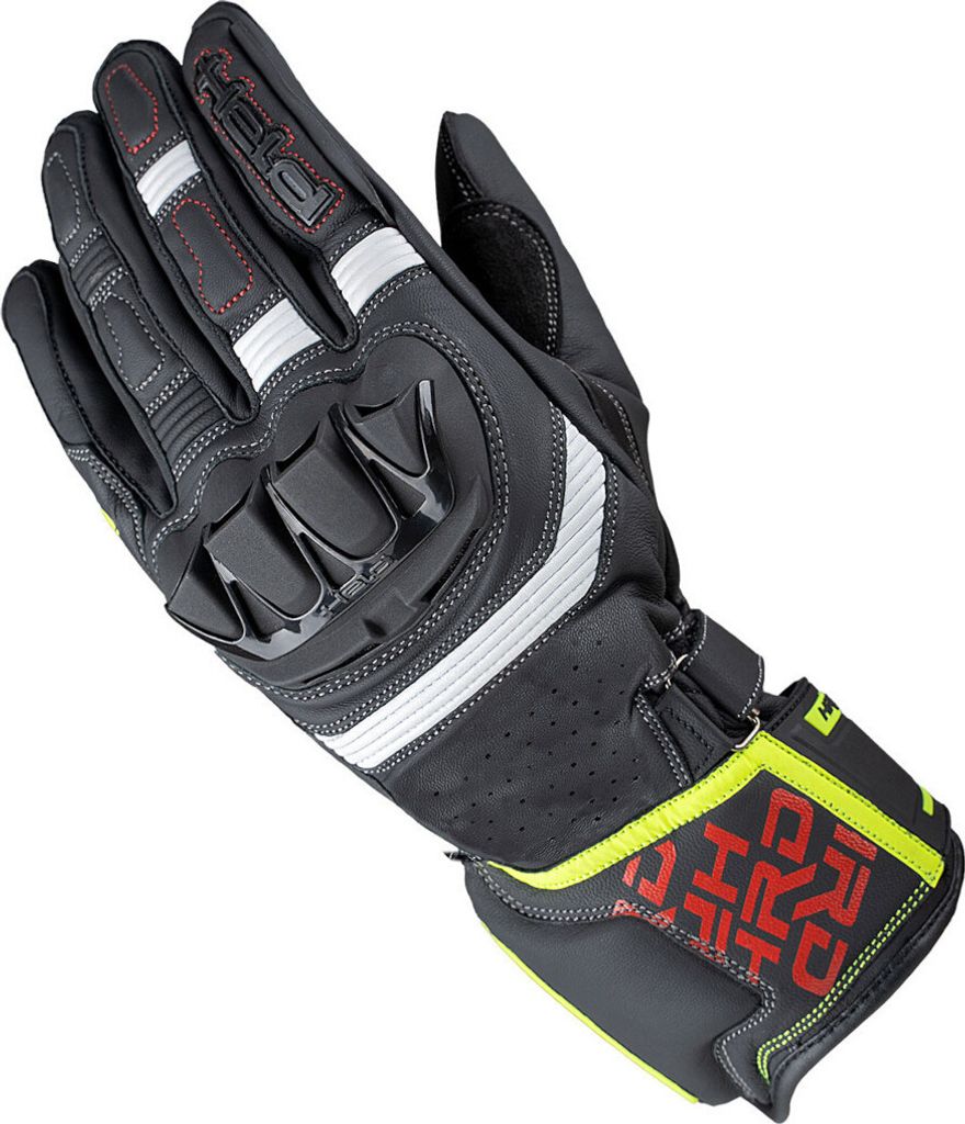 Held Revel 3.0 Motorrad Handschuhe, schwarz/weiß/rot, 11
