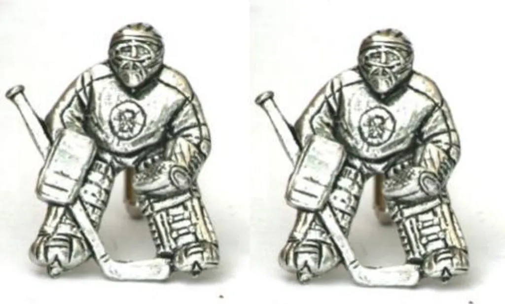 Boutons de manchette hockey sur glace pour homme, accessoire de chemise