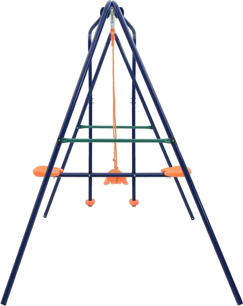 Balançoire en acier avec 3 places réglables pour enfants - Kit complet
