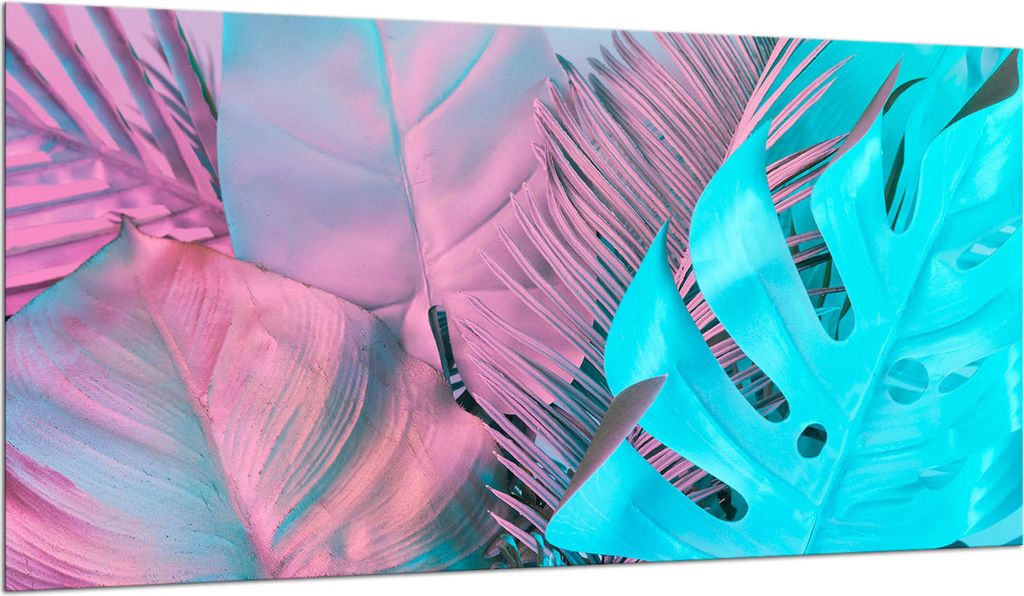 Herdabdeckplatte Glaskeramikkochfeld-Abdeckung Spritzschutz Glas 90x52 Blumen