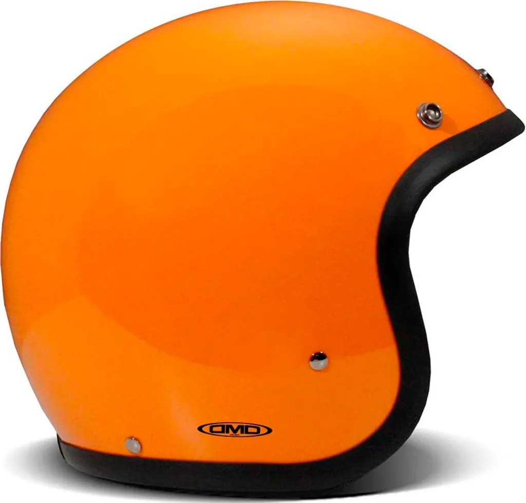 Casque DMD Retro Orange S - Calotte Compacte et Intérieur Confort