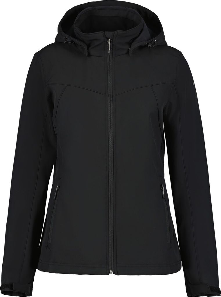 Icepeak Softshelljacke Brenham für Damen mit Kapuze, Farbe:Dunkelblau, Größe:48