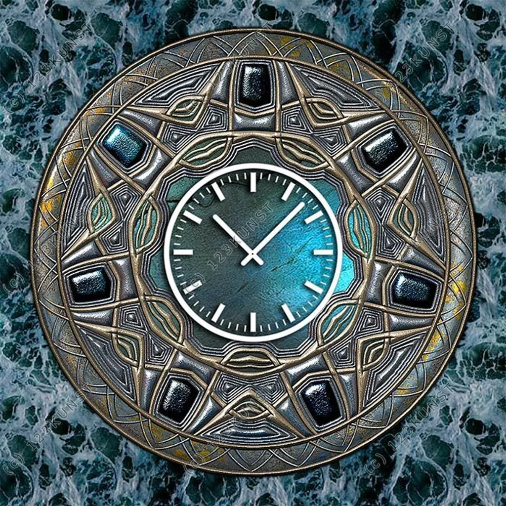 Orologio da Parete Moderno Dixtime 3803 - Design 3D 50x50cm Silenzioso