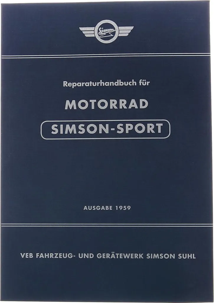 Réparer Panne Moto Simson-Sport AWO425S : Manuel Technique de 1959 PDF