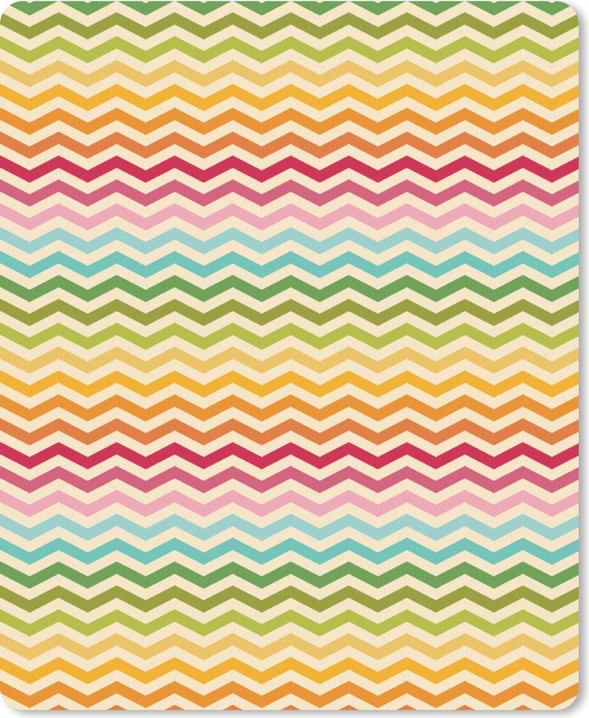 MuchoWow Mauspad Mousepad Muster - Regenbogen - Retro 19x23 cm - Mousepads - Maus Mat - Pad - Mausunterlage - Mauspads - Spielen