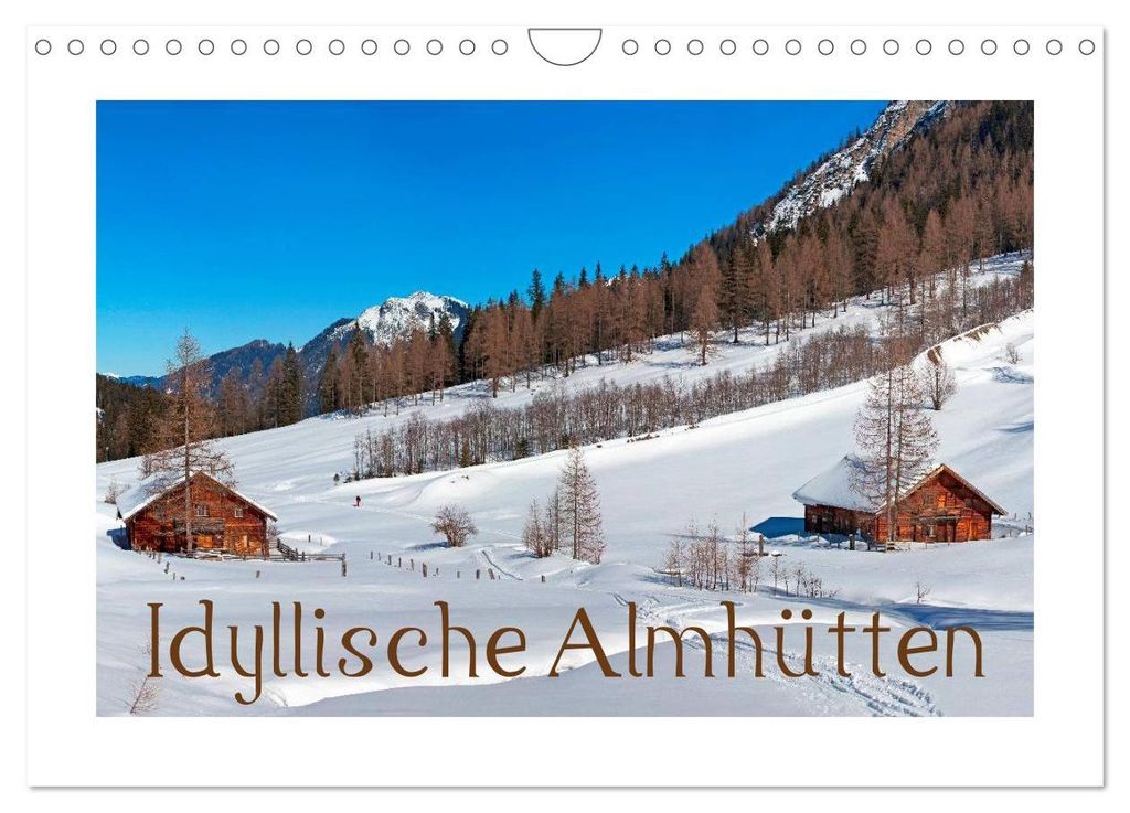 Idyllische Almhütten (Wandkalender 2027 DIN A4 quer), CALVENDO Monatskalender