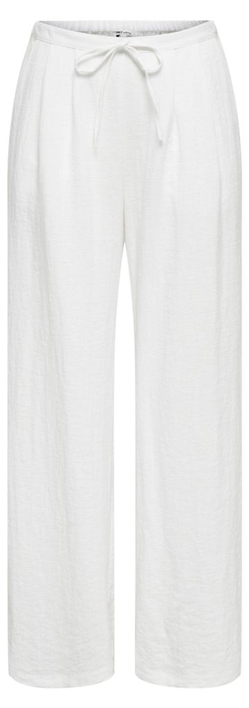 ONLY ONLITA MW LINEN LOOK WIDE PANT TLR Bright White 38/32