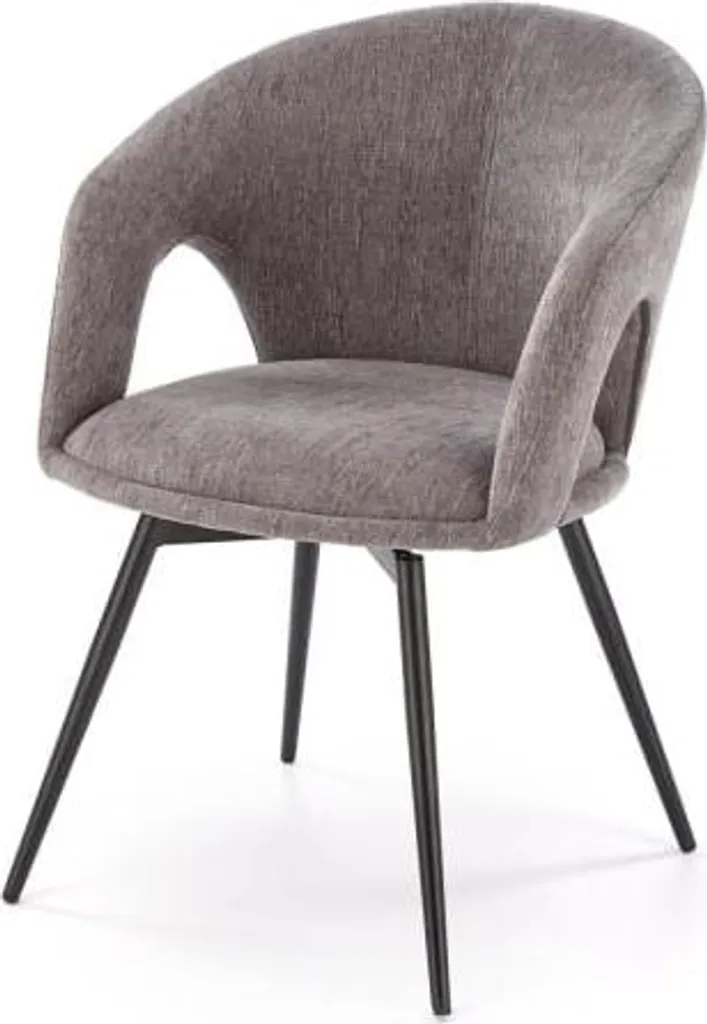 Chaise de bureau ou salon K550 gris cendré pour un espace de travail